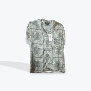 WESC Men's Patterned Short Sleeve Shirt